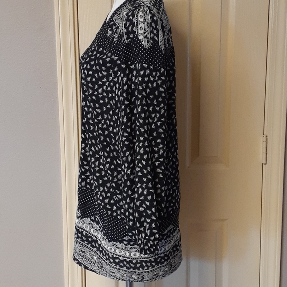 Diane Freis Vintage Black & White Jacket Blouse - Picture 4 of 10